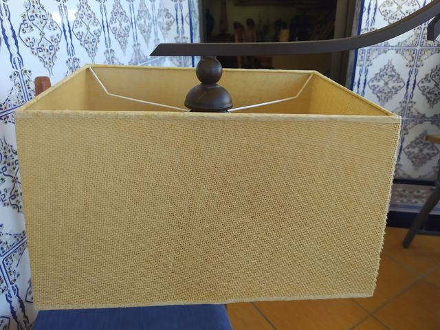 lámpara de techo y 2 pantallas rectangular