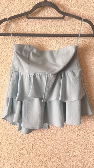 Top volantes palabra de honor Zara