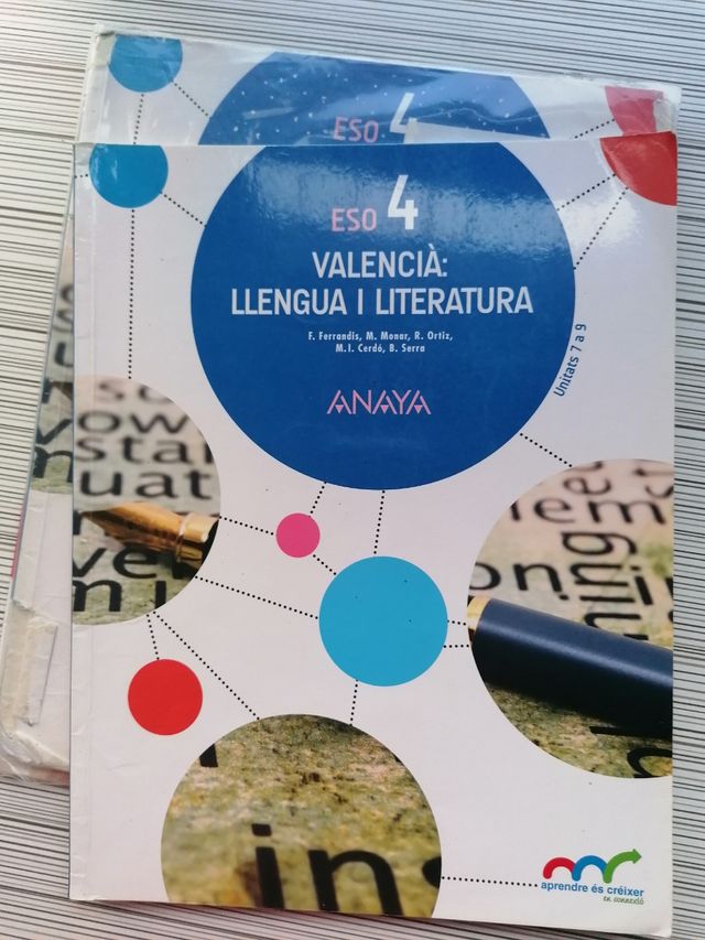 Libro Valencià Llengua i Literatura 4 ESO