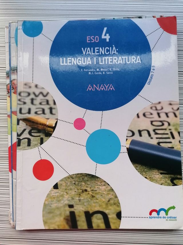 Libro Valencià Llengua i Literatura 4 ESO