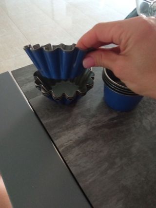 bol de cristal y moldes de acero