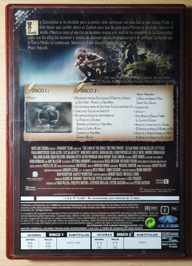 El Señor de los Anillos. Las dos torres