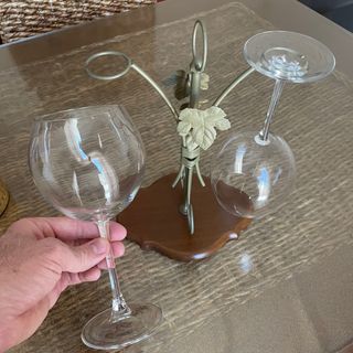 Due bicchieri calici di vino bicchiere calice