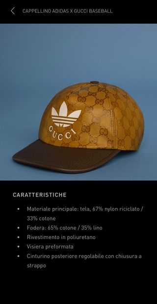 GUCCI x ADIDAS CAPPELLINO NEW 