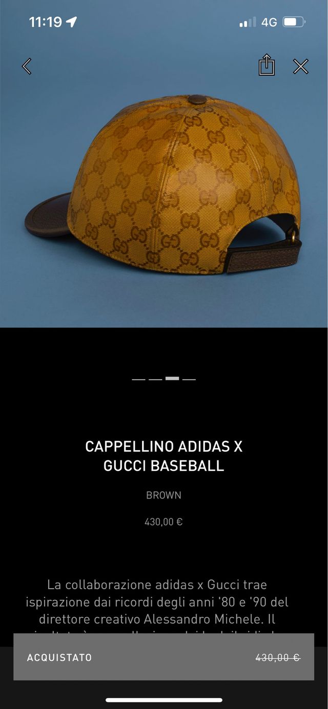 GUCCI x ADIDAS CAPPELLINO NEW 