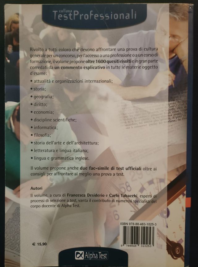 I test di cultura generale. Alpha test