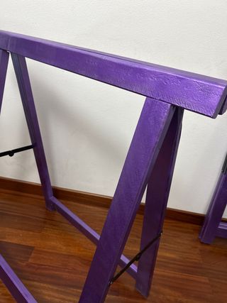 Caballetes de madera para mesa