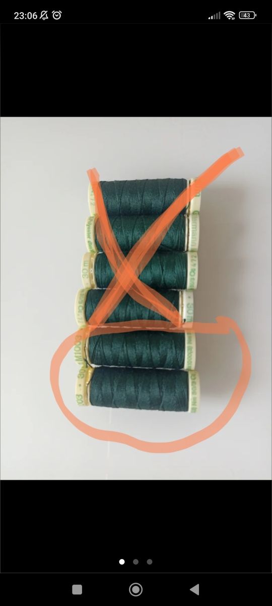 2 Bobinas de hilo Güterman