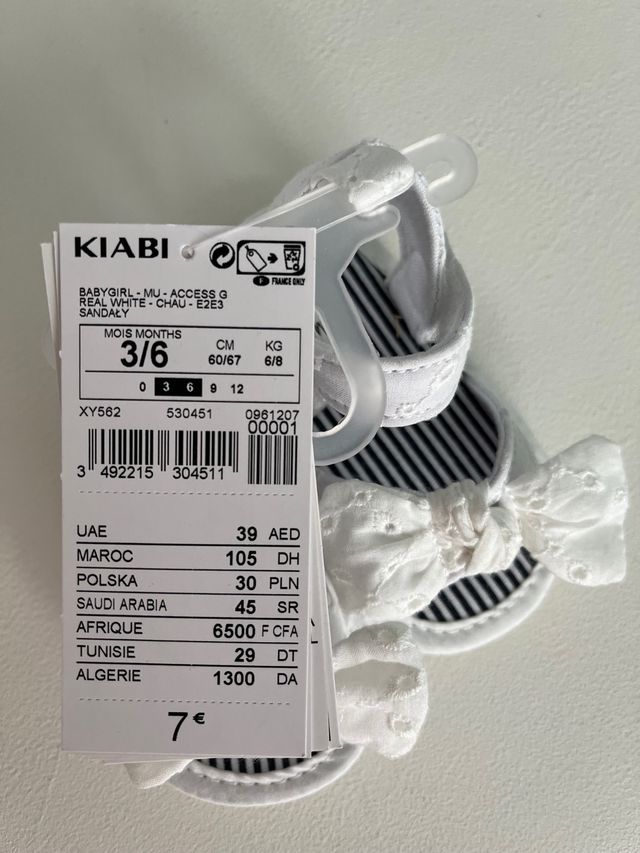 Sandalias de bebé sin usar tienda Kiabi