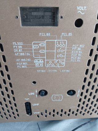 Televisor Philips antiguo Años 60. Modelo 19TE426A