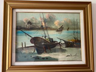 Olio su tela, quadro dipinto a mano 