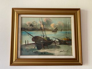Olio su tela, quadro dipinto a mano 