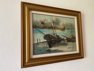 Olio su tela, quadro dipinto a mano 