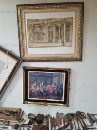 cuadros antiguos y decoración