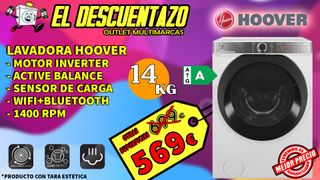 LAVADORA HOOVER 14KG INVERTER CLASE A