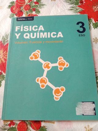 Libro física y química:3°ESO 14€ ISBN9788467398328