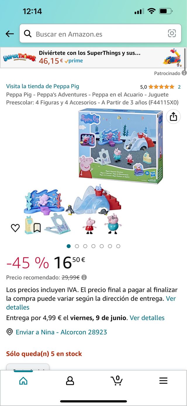 Nuevo Peppa pig en acuarium