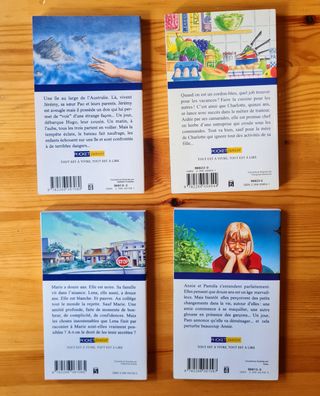 Lote de 9 libros  juveniles  en  francés