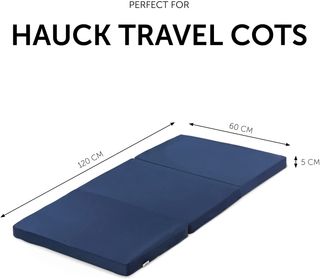 Colchón de Cuna de Viaje Plegable 120x60 cm