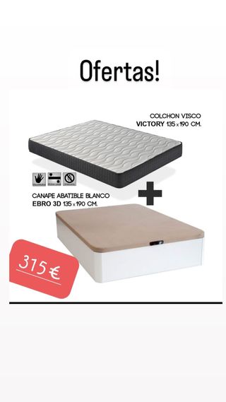 Packs canapes y colchones a excelentes precios