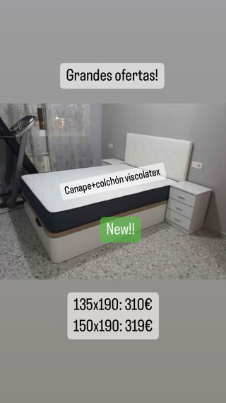 Packs canapes y colchones a excelentes precios