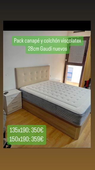 Packs canapes y colchones a excelentes precios