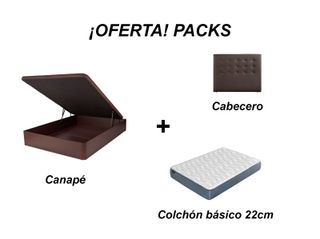 Packs canapes y colchones en liquidación