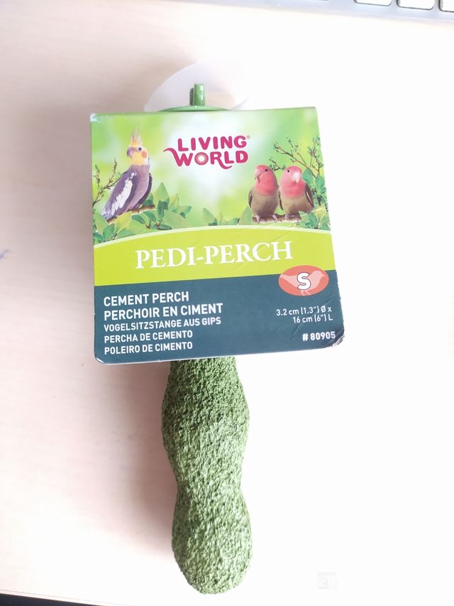 Percha jaula Ninfas y agapornis Pedi-Perch