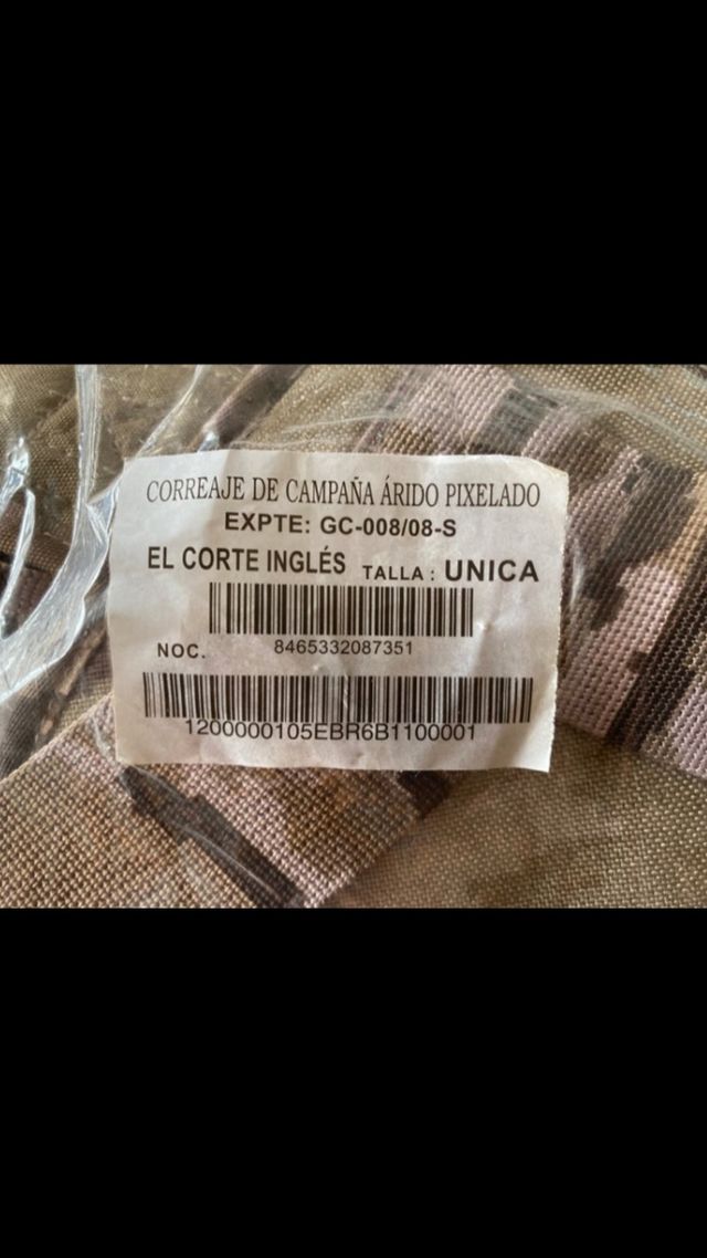 CORREAJE NUEVO. PIXELADO ÁRIDO.