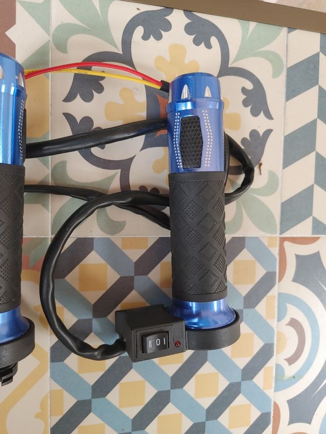 puños para moto calefactable