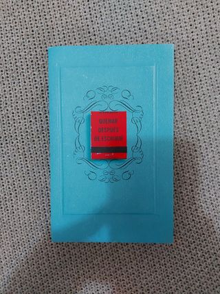 Quemar después de escribir