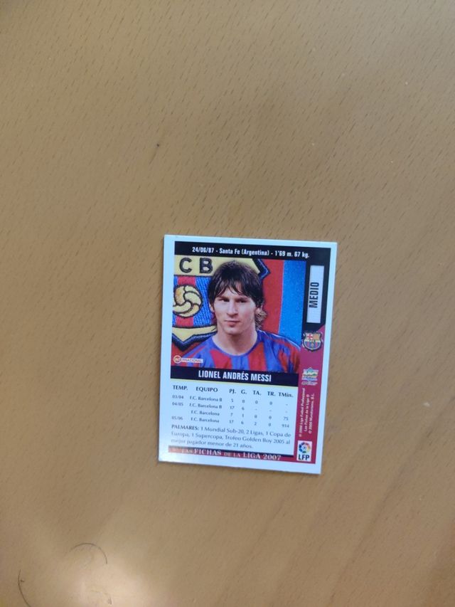 cromo Messi 2007
