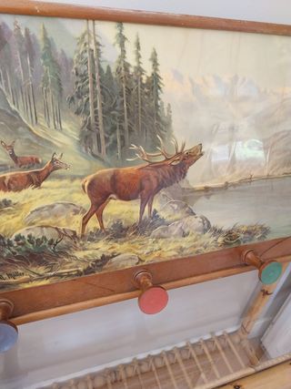 Perchero vintage ciervos 80x44