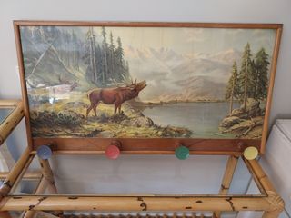 Perchero vintage ciervos 80x44
