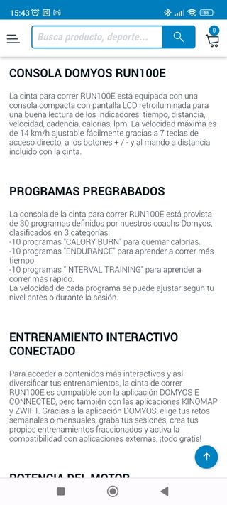 cinta de correr plegable