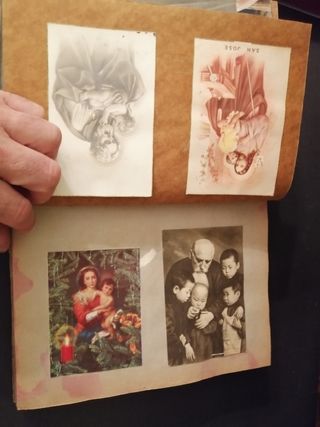 álbum, religioso, postales, exequias, recordatorio