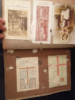 álbum, religioso, postales, exequias, recordatorio
