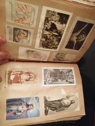 álbum, religioso, postales, exequias, recordatorio