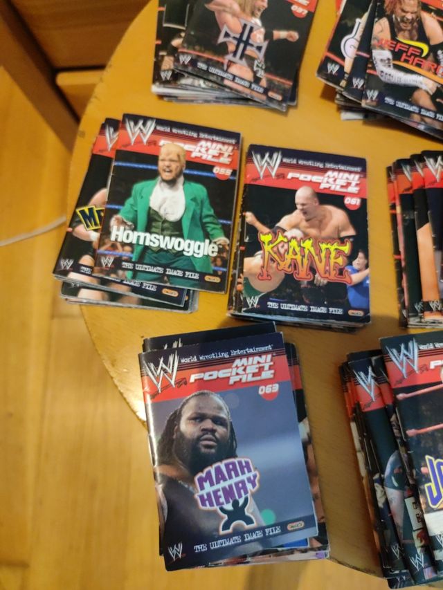 WWE mini pocket files 2007 +70 libritos