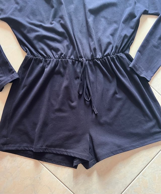 Tuta a pantaloncino blue navy