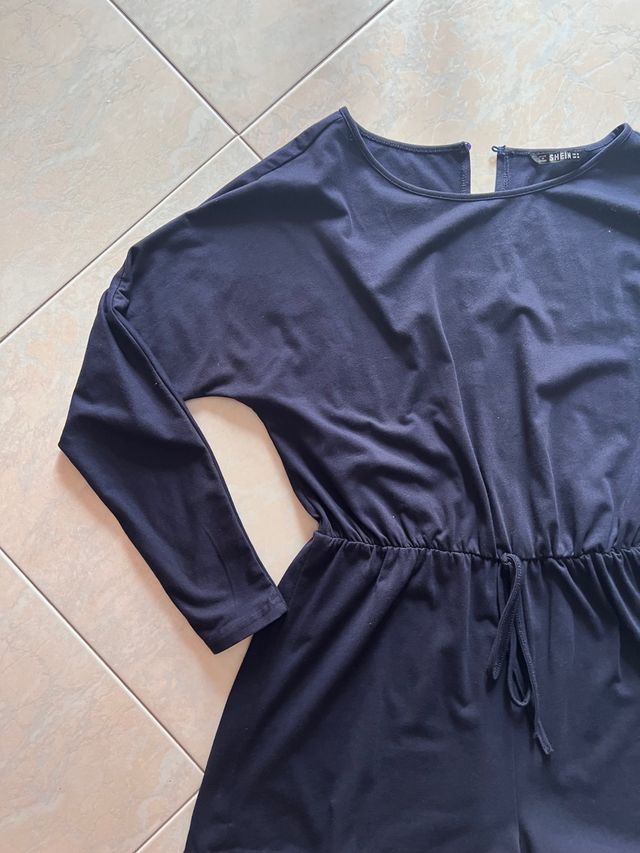 Tuta a pantaloncino blue navy