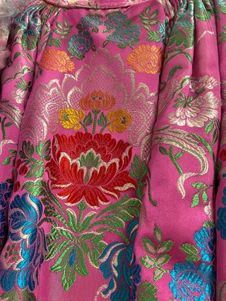 traje de fallera rosa