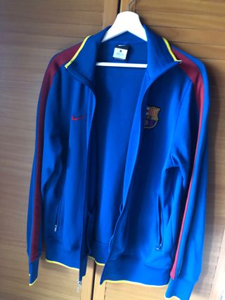 chandal FC Barcelona nike original L Azul