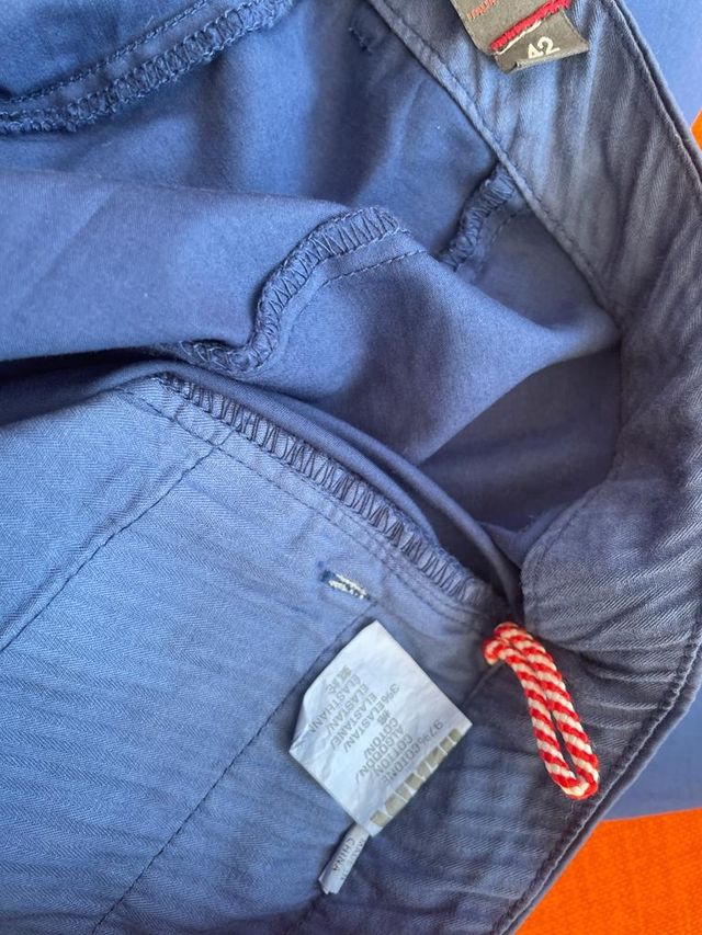 pantaloni estivi unisex blu elettrico Slam 42