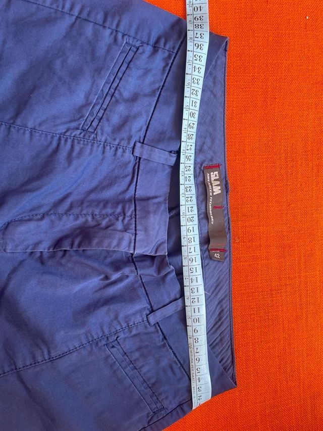 pantaloni estivi unisex blu elettrico Slam 42