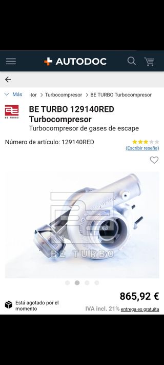 TURBO IVECO DAILY NUEVO