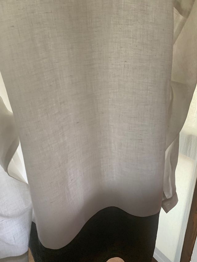 Elegantissima camicia lunga spettacolare lino 100%