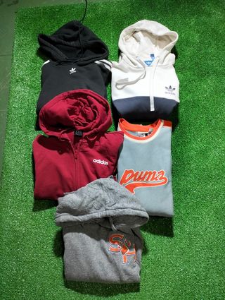 Lotes de 5 sudaderas de primeras marcas.