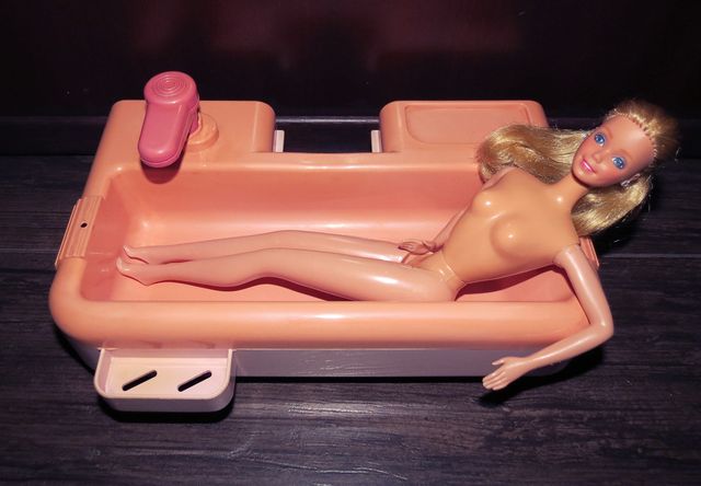 Vintage anni 70 vasca da bagno per Barbie