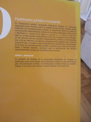 Positivismo jurídico incluyente. W. j. Waluchow.
